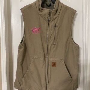Womens carhartt vest SHERpa lined medium